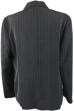 Dinomoda Damenblazer schwarz mit beigen Streifen - L/40 - Bild 2