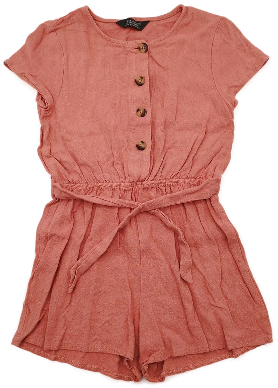 Primark Kinder, Jumpsuit kurz, Gr. 122/128, lachsrosa  - Bild 1