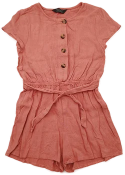 Primark Kinder, Jumpsuit kurz, Gr. 122/128, lachsrosa  - Bild 1