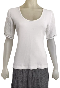 in collection, Damenshirt mit Stickerei, Gr. 36