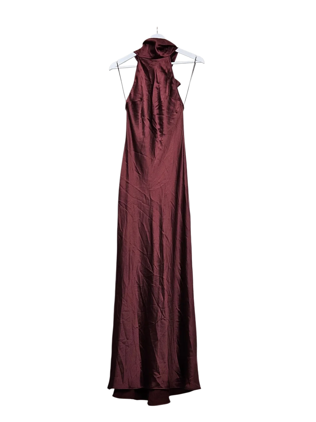 ZARA Damen Maxikleid, bordeaux - Gr. XS / 34 - Bild 1