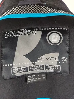 Skijacke 'killtec', mit Zipp, Stehkragen und Kapuze, weiß/schwarz/türkis, Größe 40 - Bild 7