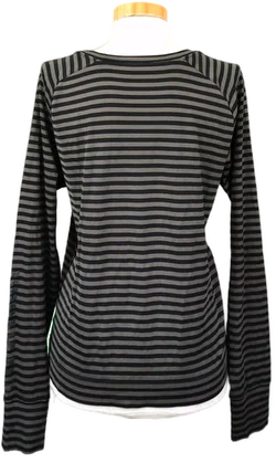Marc Cain Sports Damenshirt gestreift grau/schwarz Gr. S - Bild 2