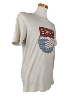 Esprit Herren T-Shirt, beige - Gr. M - Bild 3