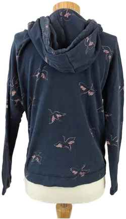 Kinderpullover mit Kapuze dunkelblau, bedruckt - Gr. 156 - Bild 3