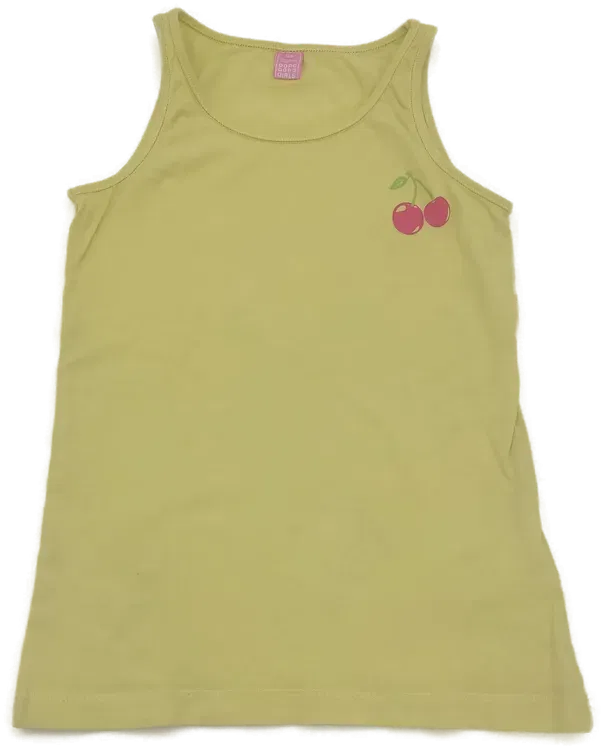 dopodopo girls Kinderträgershirt gelb - 128 - Bild 4