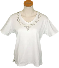 Dolce & Gabbana Damenshirt weiß Gr. L