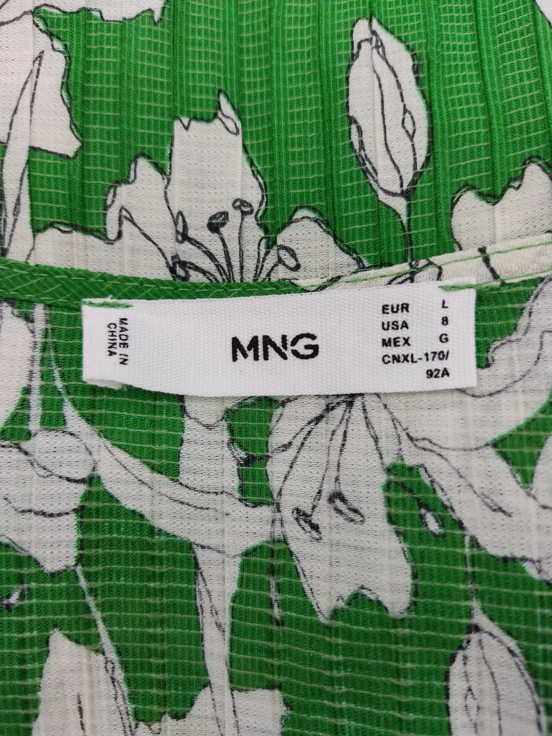 Mango Damen Kleid grün Gr. L – Bild 4