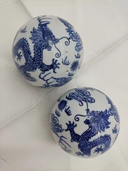 Porzellan Drachenkugeln Chinoi-Serie, 2er Set, D/ 10 cm – Vorschau 2