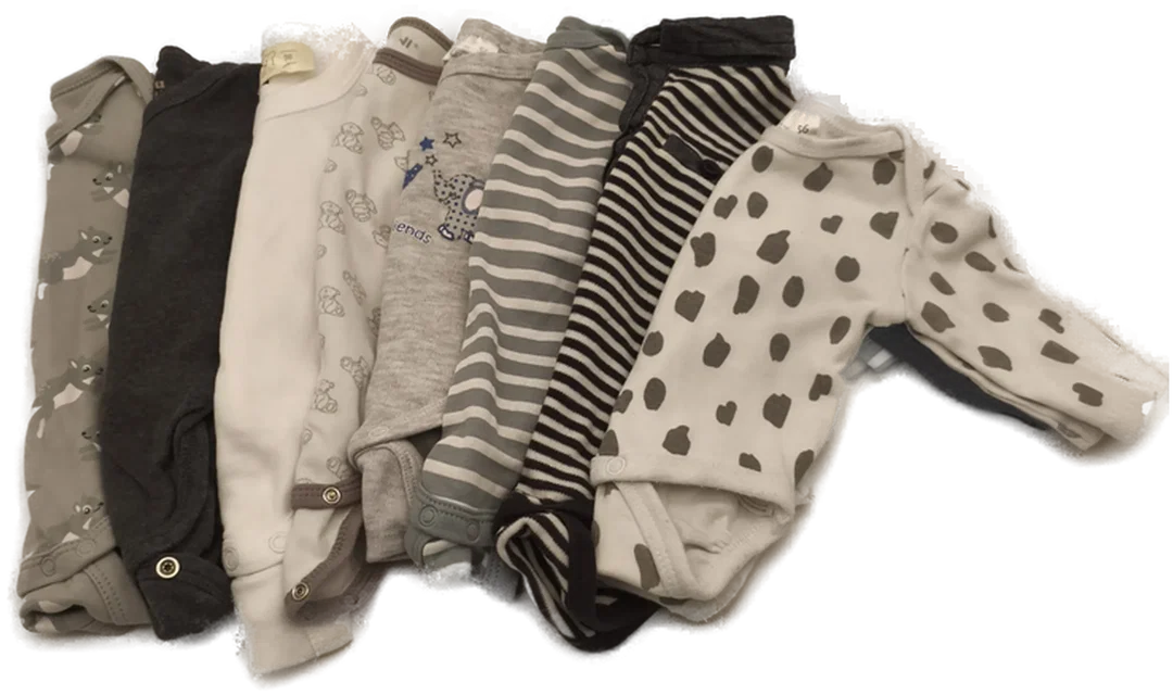 8 Stk. Langarmbody Baby, Gr. 50/56 – Bild 2