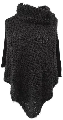 Strickponcho Cape, Damen, Chilli, Gr. S - Bild 1