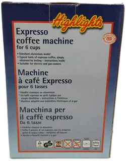 Highlights  Espresso/Mokka/Kaffee-Kocher für den Herd, 6 Tassen - Bild 3