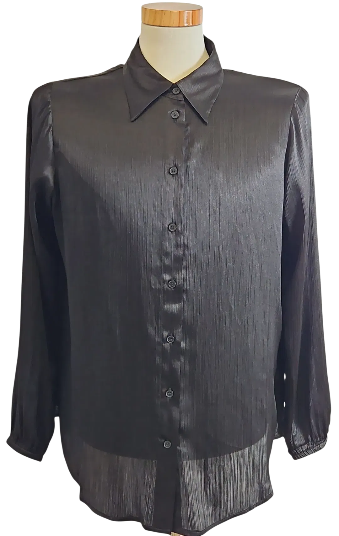 yesta Damen Bluse, schwarz - Gr. XXXL  - Bild 1