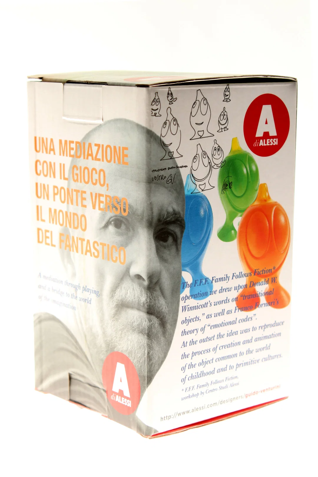 Alessi „Gino Zucchino“ Zuckerspender – Rot – Design von Guido Venturini, OVP – Bild 2