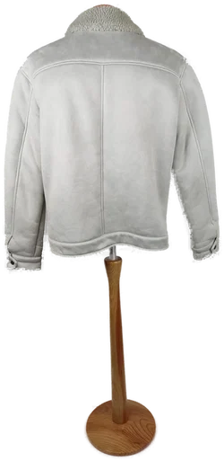Zara Herrenjacke Grau Wildlederoptik Größe L | Wie Neu - Bild 2