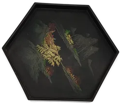 Vintage Japanisches Lacktablett mit Chinoiserie Dekor - Bild 1