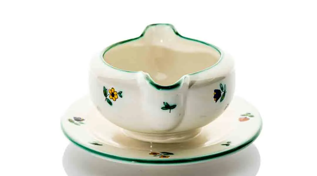 Gmundner Keramik Sauciere Streublumenapplikationen – Bild 2