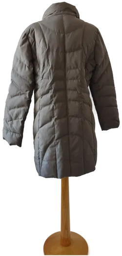 S.Milton, Luxuriöse echte Daunenjacke, erdfarben, verdeckte Knopfleiste, Damen - Gr.40 - Bild 3