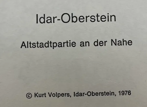 Prof. Horst Römer - Bildermappe - Idar-Oberstein 1976 – Bild 6