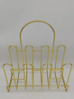Zeitschriftenständer aus Metall - Goldfarben  - Bild 2