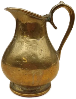 Vintage Messing-Krug mit Henkel 1,7 kg – Vorschau 2