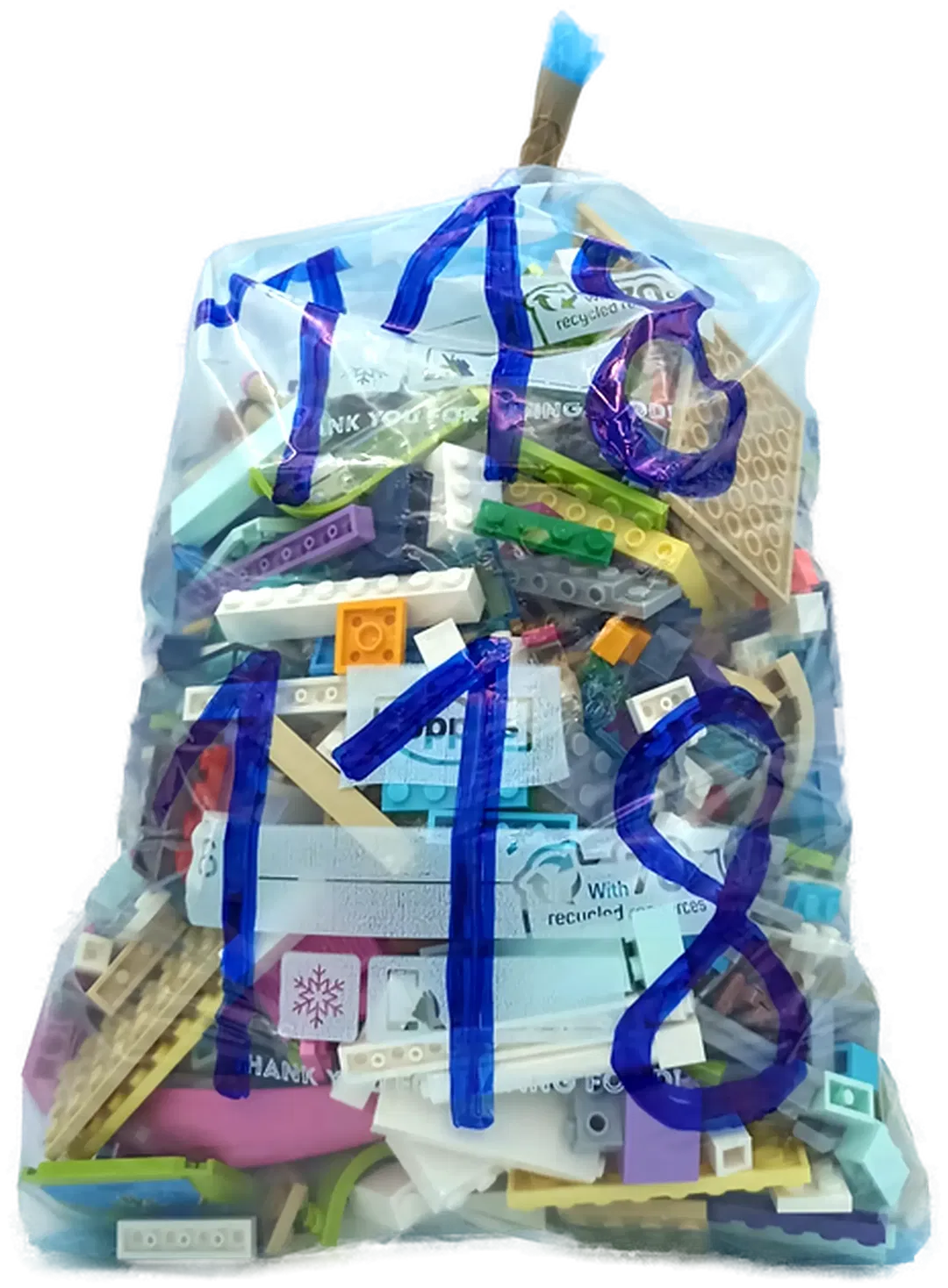 1,5 Kilo Lego Steine gemischt - Bild 4