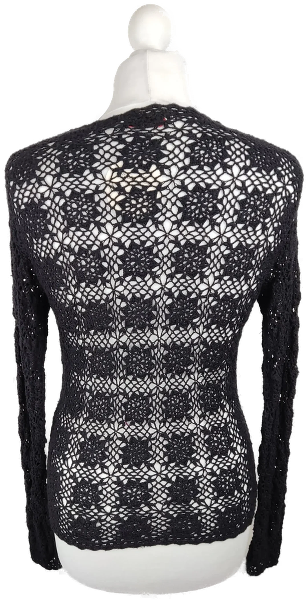 Damen Netzpullover s.Oliver Schwarz Größe 36 | Casual-Chic – Bild 3