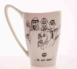 Porzellantasse „Whatever It Takes“ – George Clooney – Self-Portrait – ca. 15 cm –  inkl. OVP - Bild 2