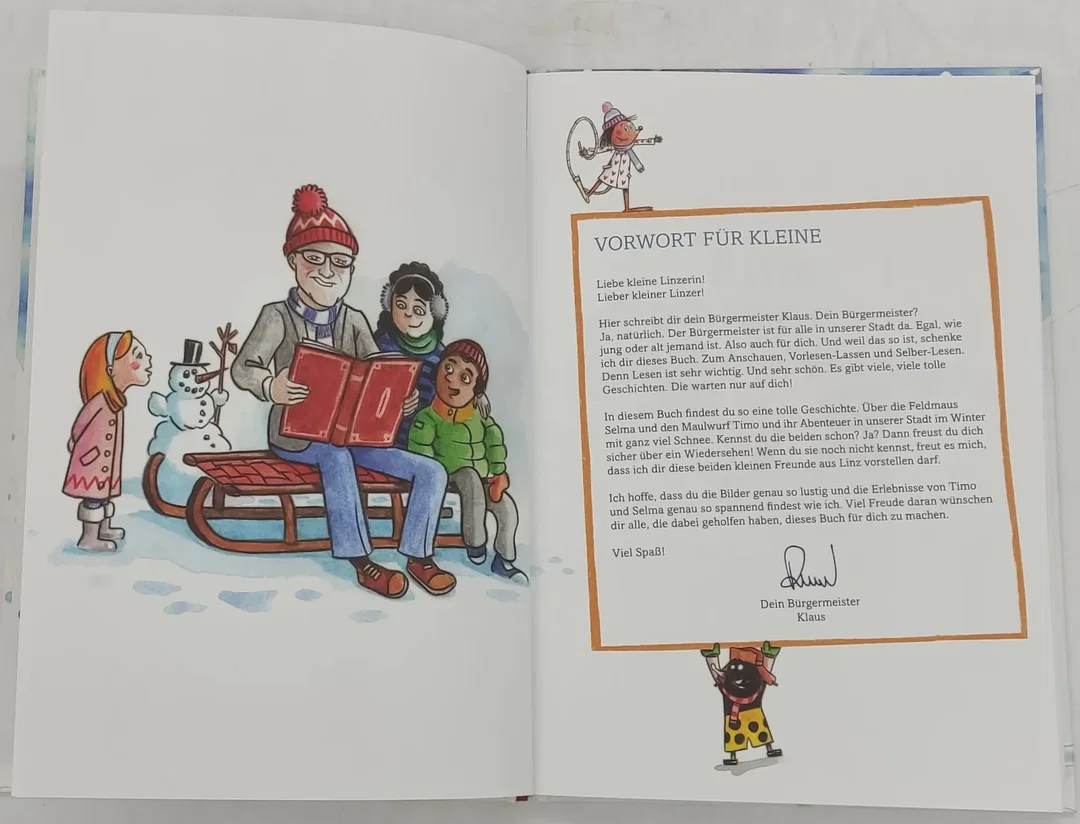Buch "Eine verschneite kleine Stadt-Geschichte - Tierischer Winterspaß in Linz" – Bild 4