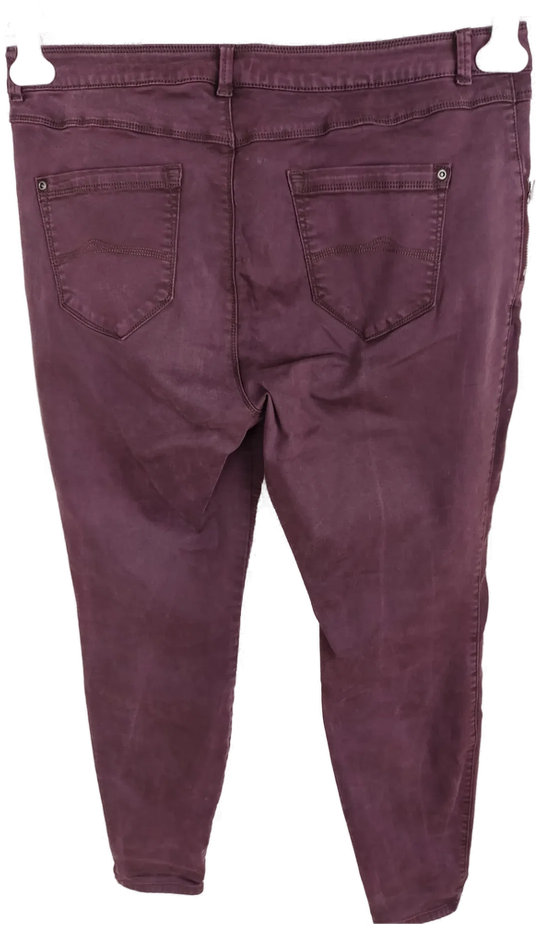 YESSICA Damen Stretch-Jeans in Weinrot, Größe 46 – Bild 3