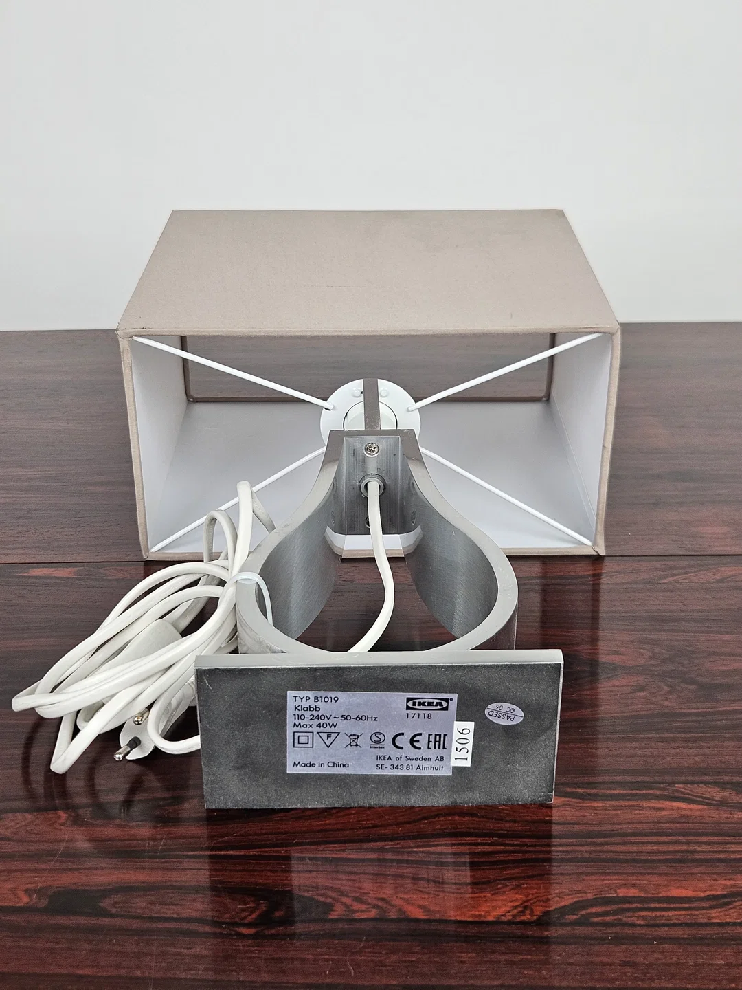 Ikea Klabb Tischlampe - Höhe ca. 44 cm  – Bild 5