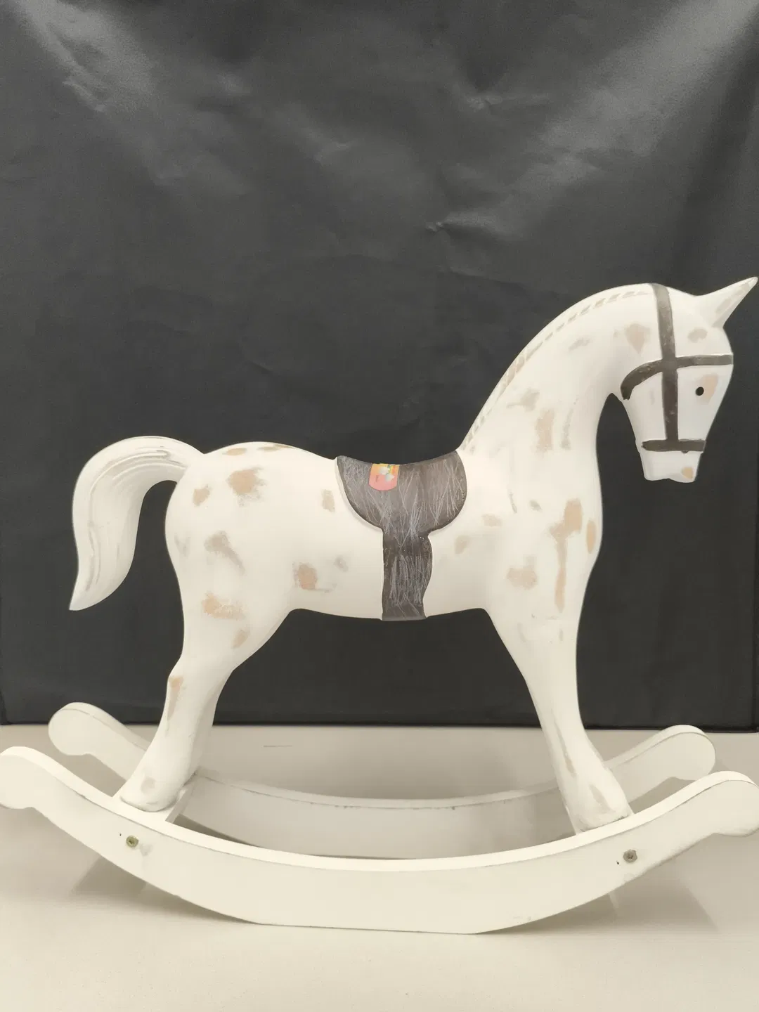 Schaukelpferd für Puppen, Holz, Deko - Bild 1