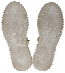 AGL Damen Plateau Leder Boots, creme - Gr. 36 - Bild 6