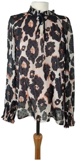 Comma Langarmshirt Animal-Print Gr. 44 | Design-Liebling - Bild 1