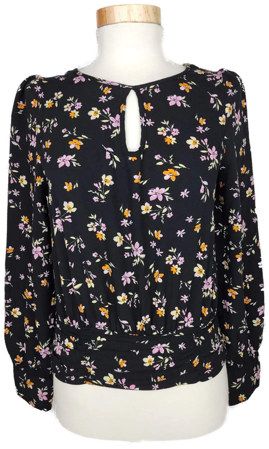 Vero Moda Damen Bluse schwarz geblümt - XS/34 - Bild 4