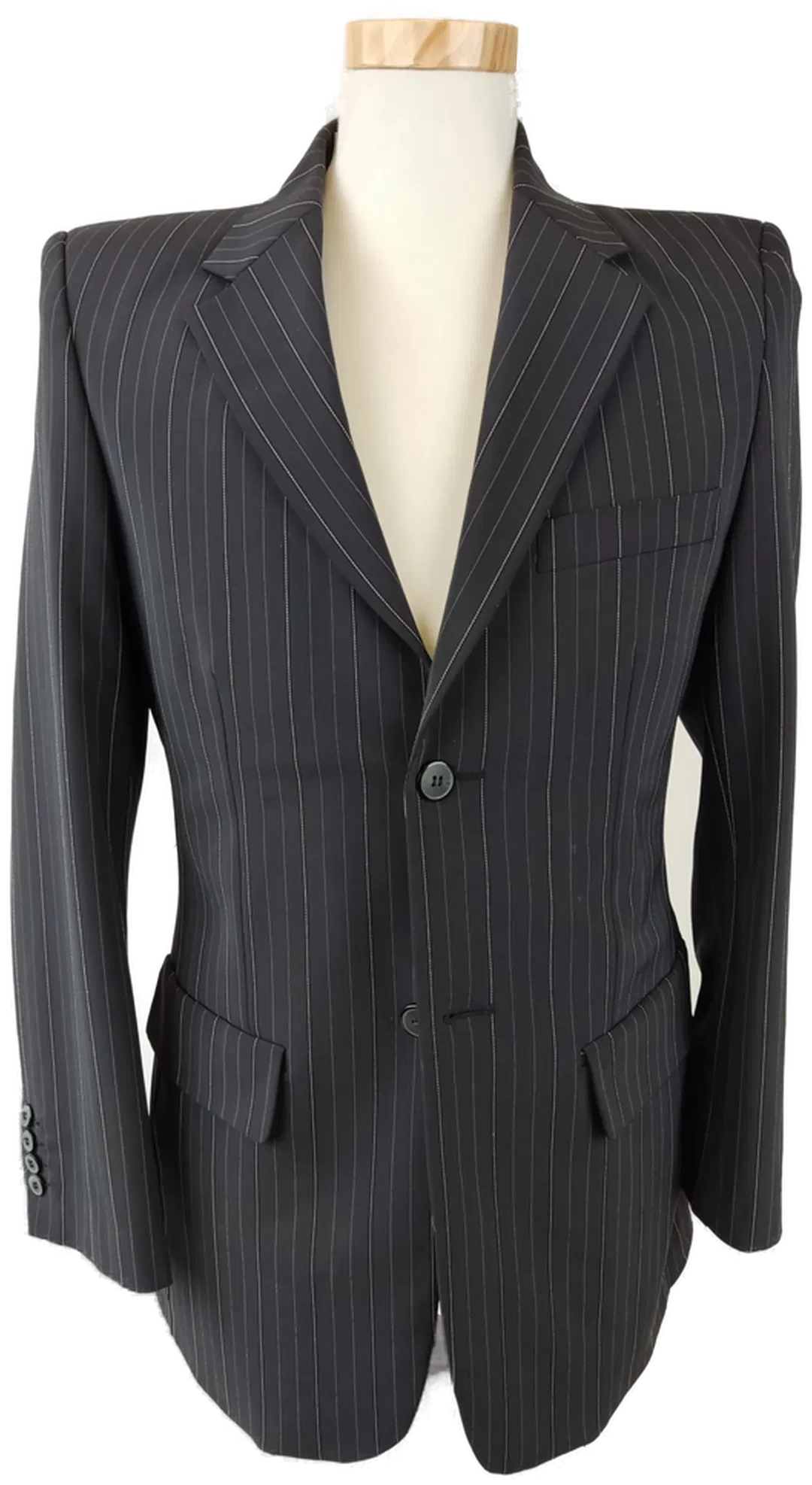 CLOCKHOUSE Herrensakko schwarz gestreift - 46 - Bild 4