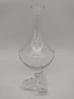 Weinkaraffe aus Glas 25cm hoch - Bild 3