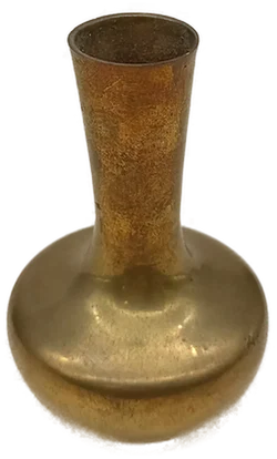 Vintage Messing Knospenvase mit langem Hals – Vorschau 1