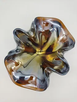 Mid-Century Glasschale - perlmutt - Bild 5