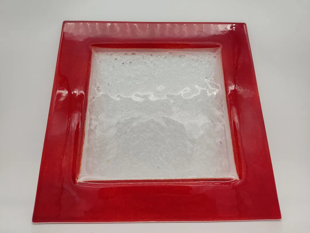 Vintage 4 Stück Große Servierplatten aus Glas. Ø45 cm  - Bild 4