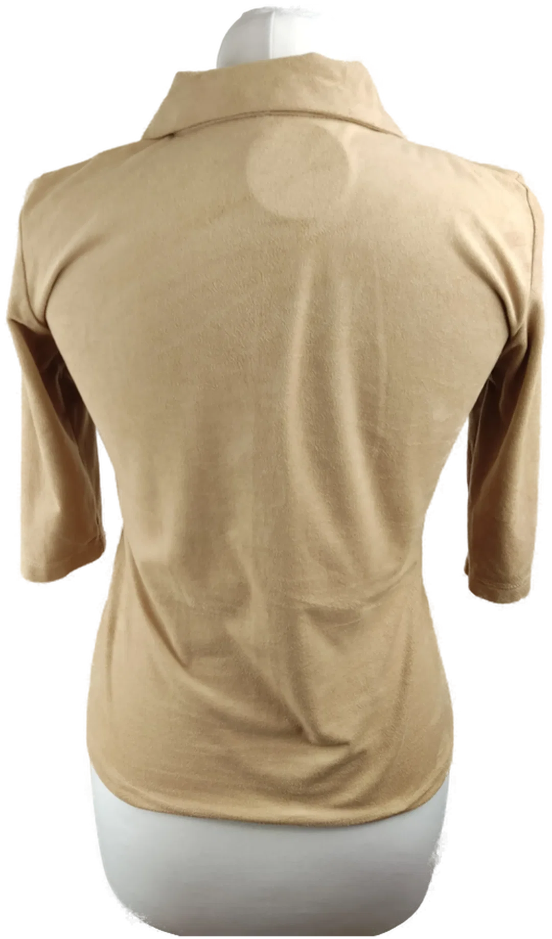 Damen-Blusenshirt Creme, Größe S/36 | Schlichte Eleganz – Bild 3