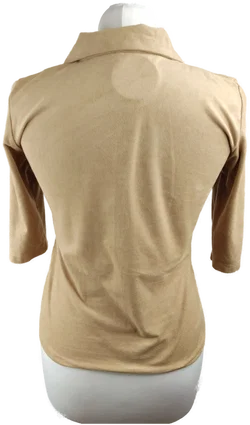 Damen-Blusenshirt Creme, Größe S/36 | Schlichte Eleganz – Vorschau 3
