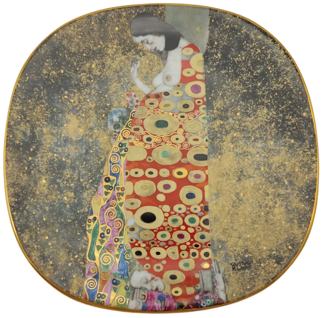 Lilien Porzellan Wandteller 5er-Set "Gustav Klimt" – Bild 7
