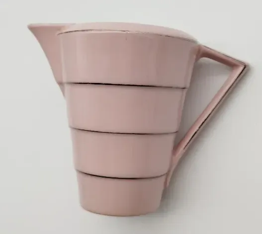 Milchkanne, Keramik, rosa  - Bild 1