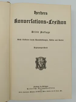 Herders Konversationslexikon - Dritte Auflage, 1910, Herdersche Verlagshandlung - Bild 4