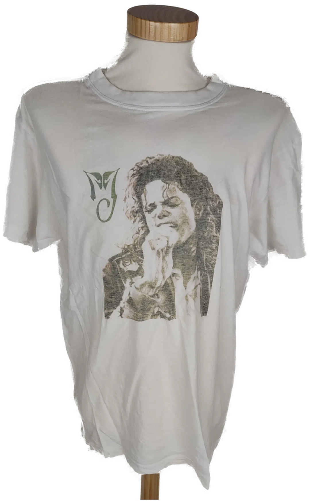 T-Shirt "Fashion", kurzarm mit Rundhalsausschnitt, weiß und Aufdruck, Größe M – Bild 1