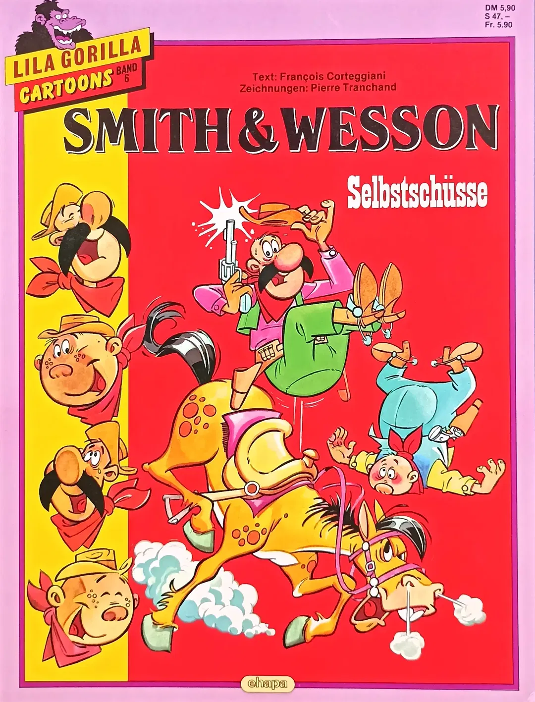 Ehapa Lila Gorilla Cartoons Smith & Wesson - Selbstschüsse Band 6 - Bild 1