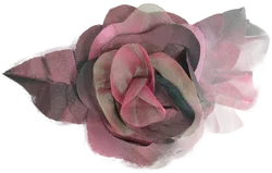  Julia Damenkleid rot mit Blumenapplikation - L/40 - Bild 4