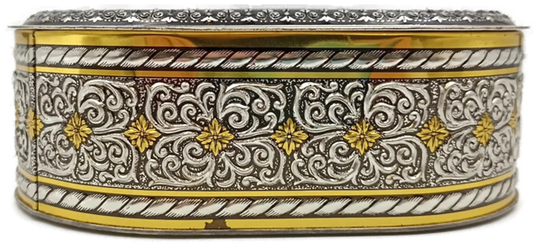 Vintage Hubertus Klieber Dose (Modell 290/2) – Oval mit romantischem Liebespaar – Bild 4