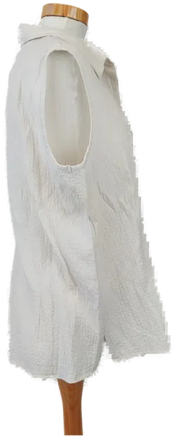 encadée Damenbluse ärmellos weiß - Gr. 42 - Bild 2